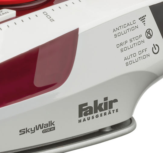 Fakir Fier de Călcat cu Aburi 2700W cu Talpă Ceramică și Debit Continu de Abur 45g/min