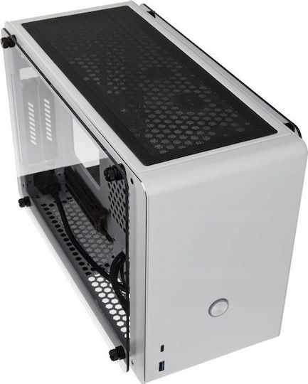 Raijintek Ophion Gaming Mini Tower Computer Case with Side Window White