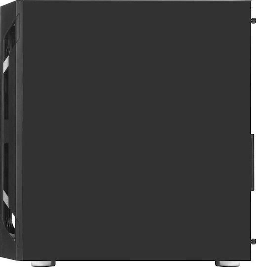 Silverstone FARA H1M Gaming Mini Tower Κουτί Υπολογιστή με Πλαϊνό Παράθυρο Μαύρο