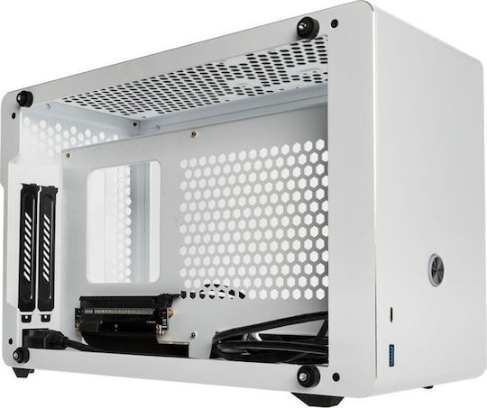 Raijintek Ophion Gaming Mini Tower Computer Case with Side Window White