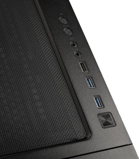Kolink Stronghold Prime Gaming Midi Tower Computer Case with Side Window Black
