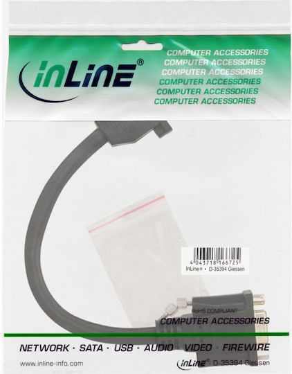 InLine Cable VGA female - VGA female Μαύρο 0.2m (17302G)
