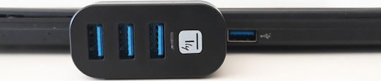 Techly Hub 3 Θυρών USB 3.0 με σύνδεση USB-A Γκρι
