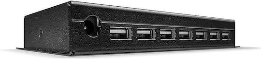 Lindy Hub USB Industrial 7 Porturi USB 2.0 Cu Conectare USB-A