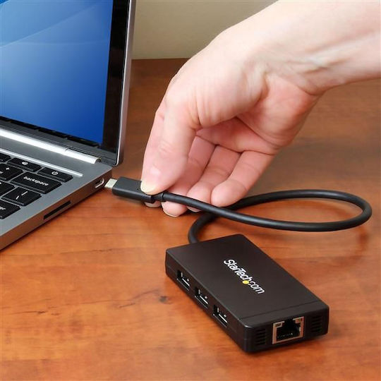 StarTech USB Hub 3 Ports USB 3.0 with USB-C Connection