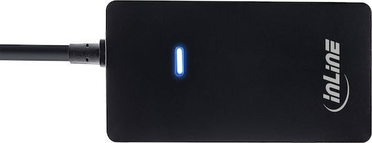 InLine Hub 4 Θυρών USB 2.0 με σύνδεση USB-A