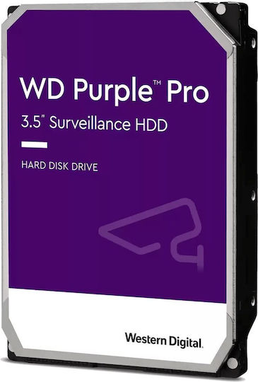 Western Digital Purple Pro Surveillance 12TB HDD Hard Drive 3.5" SATA III 7200rpm with 512MB Cache for Recorder WD122PURP