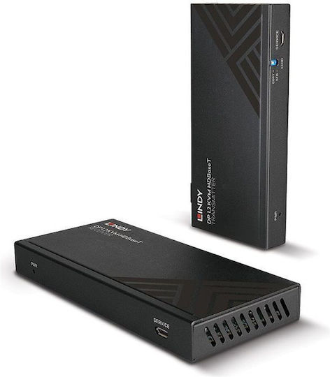 Kvm Switch Lindy 150m Cat.6 Displayport &usb Hdbaset Ext Ir/rs232