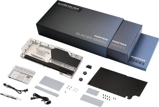 Phanteks GPU Water Block Glacier G40 4090 ASUS Graphics Card Water Block with Back Plate Μαύρο
