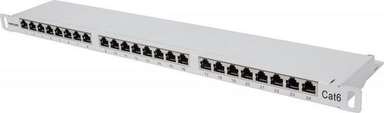 Intellinet Patch Panel for Rack 0.5U 19" with 24 Ports FTP Cat.6
