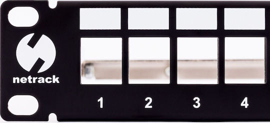 Netrack Patch Panel Keystone για Rack 19"
