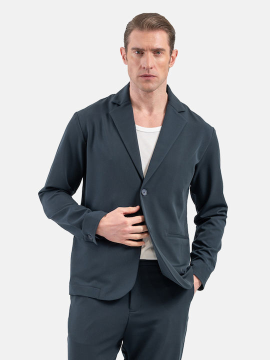 Men's Summer Suit Jacket Blue