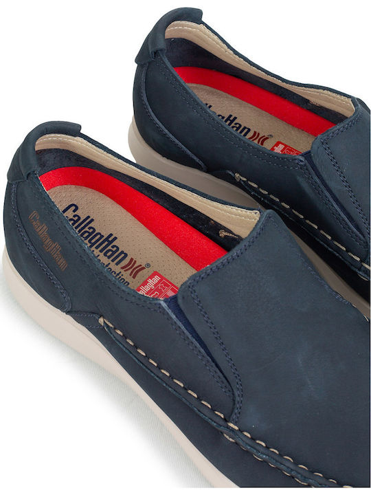 Leder Herren Freizeitschuhe Blau