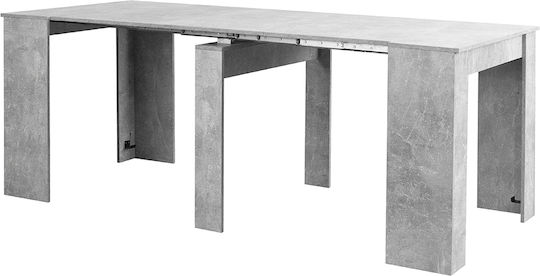 Extendable Collapsible Kitchen Table Wooden Grey 51x90x78cm