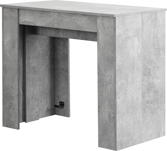 Extendable Collapsible Kitchen Table Wooden Grey 51x90x78cm