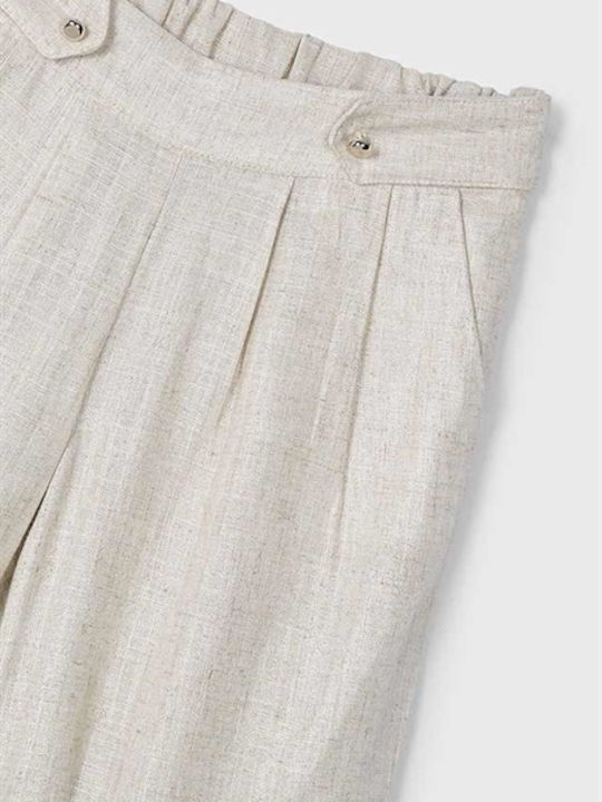 Παιδικό Παντελόνι Λινό Μπεζ