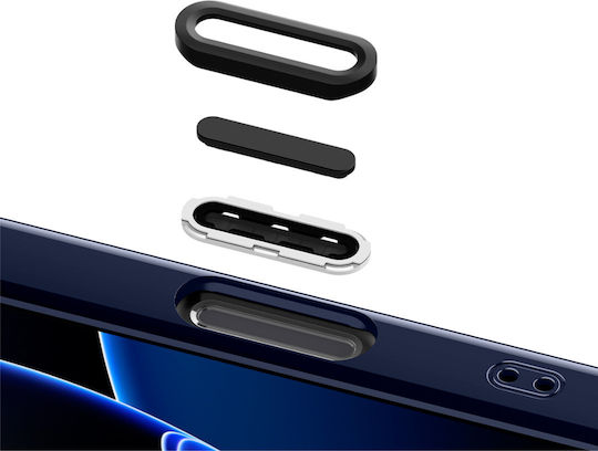 Spigen Ultra Hybrid T Задна корица Силикон / Пластмаса Син (iPhone 16 Pro MaxRealme C11)