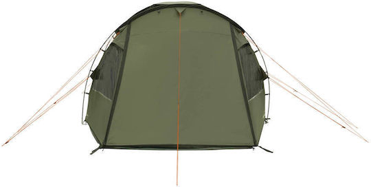Easy Camp Kinn 4 Σκηνή Camping Igloo Πράσινη με Διπλό Πανί 4 Εποχών για 4 Άτομα 380x255x180εκ.