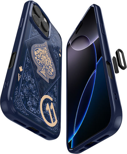 Spigen Ultra Hybrid T Задна корица Силикон / Пластмаса Син (iPhone 16 Pro MaxRealme C11)