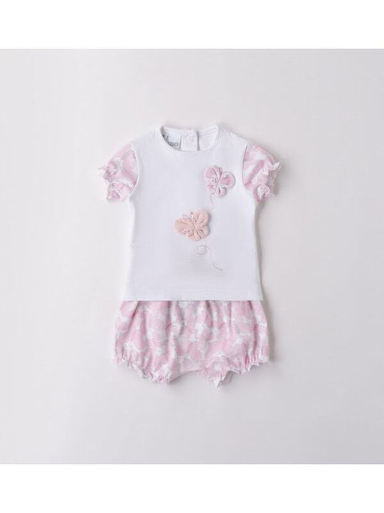 Kids' Set with Shorts Summer 2pcs Pink