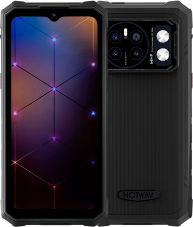 Hotwav Cyber 13 Dual SIM (8/128GB) Ανθεκτικό Smartphone Μαύρο