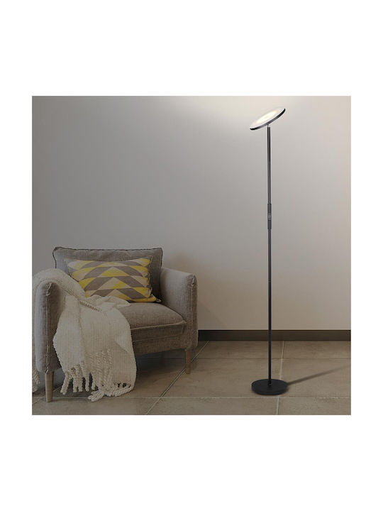 Bakaji LED Floor Lamp H175xW25cm. with Cool White Light 1600lm White