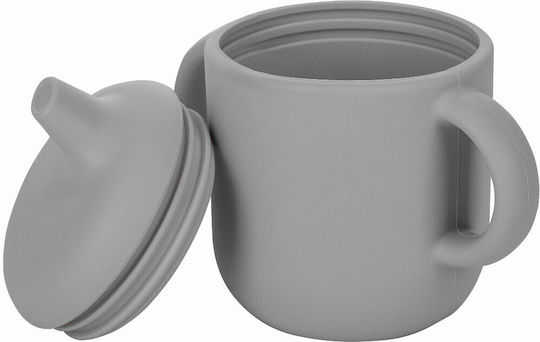 FreeOn Lern-Trinkflasche Silikon mit Griffen Gray für 6m+m+