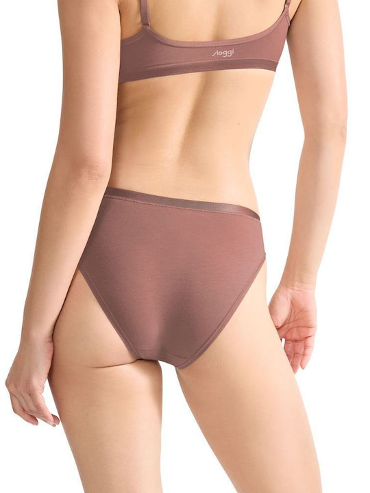 Βαμβακερά Women's Slip 3Pack Cacao