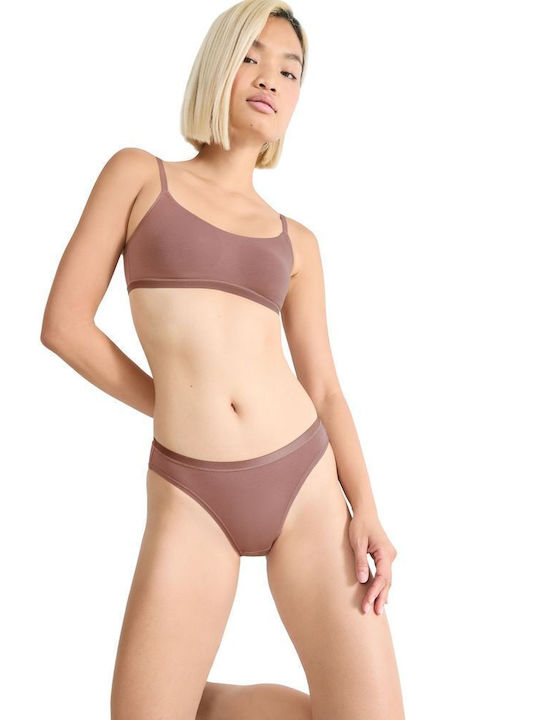 Βαμβακερά Women's Slip 3Pack Cacao