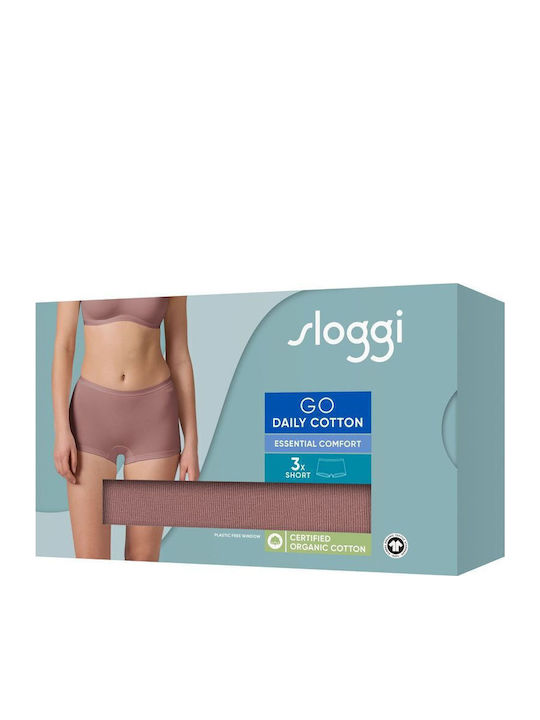 Βαμβακερά Women's Boxer 3Pack Cacao