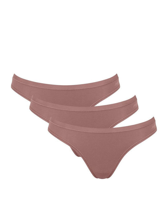 Βαμβακερά Women's Slip 3Pack Cacao