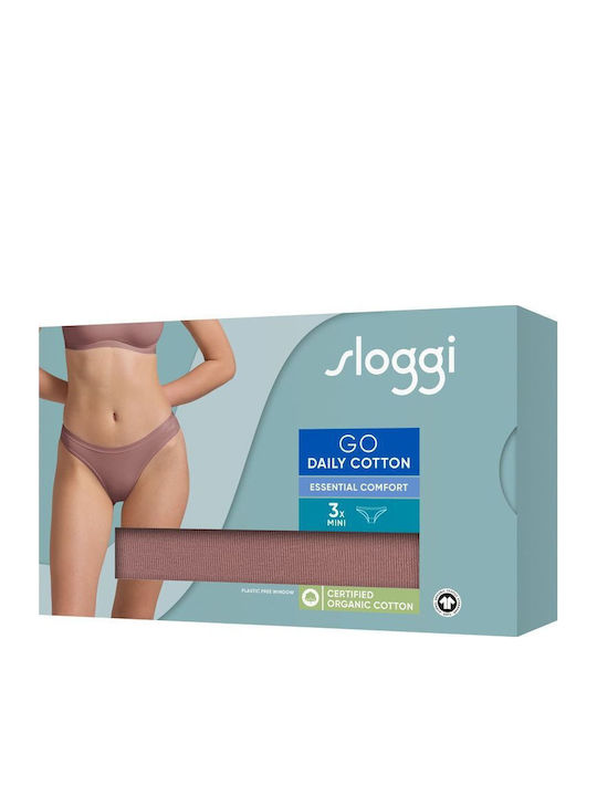 Βαμβακερά Women's Slip 3Pack Cacao
