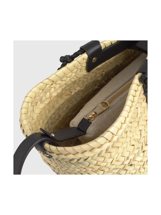 Set Straw Women's Shoulder Bag Black