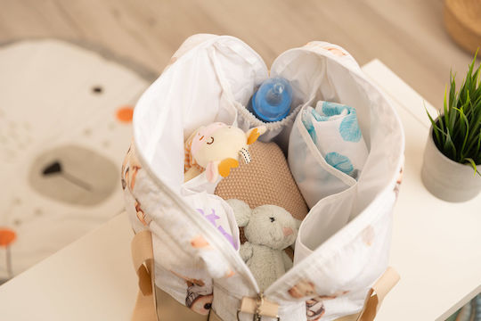 Sensillo Shoulder/Hand Diaper Bag Beige 43x30x30cm.