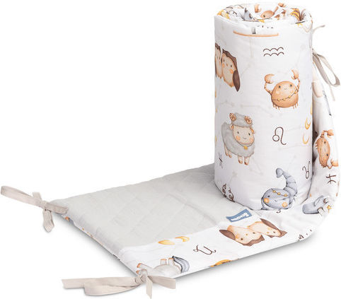 Sensillo Crib Bumpers Classic Inside grey 60x120cm