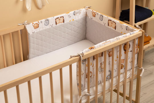 Sensillo Crib Bumpers Classic Inside grey 60x120cm