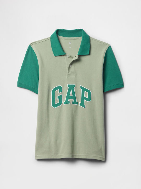 Παιδικό Polo Κοντομάνικο Πράσινο Logo
