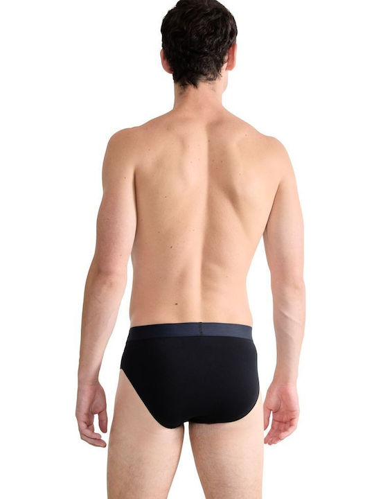 Ever Men's Slips Black with Patterns 2Pack