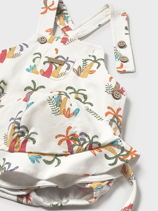 Mayoral Set Babystrampler Ärmellos mit Mütze Beige 2Stück