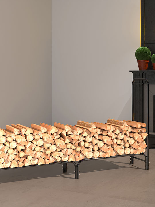 Bakaji Metallisch Regal Holzlagerung 200x36x115cm