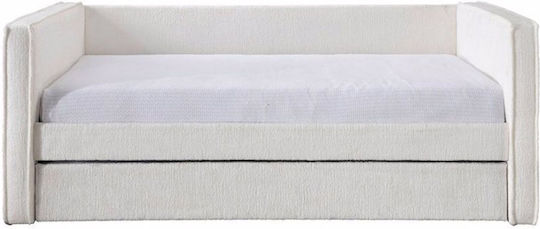 Calmo Two-Seater Couch Bed Cream 90x190 cm