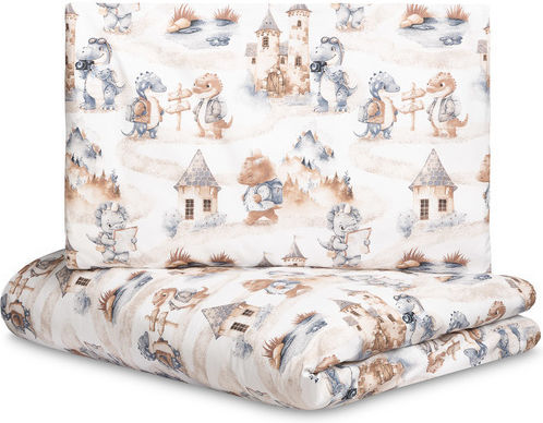 Sensillo Set Copertă de Pătuț cu Față de Pernă Jeans 100x135cm.