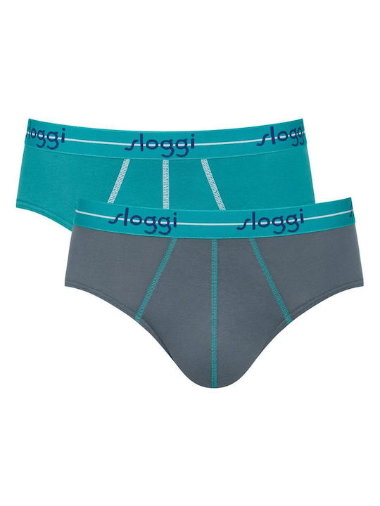 Start Midi Herren Slips Turquoise 2Packung