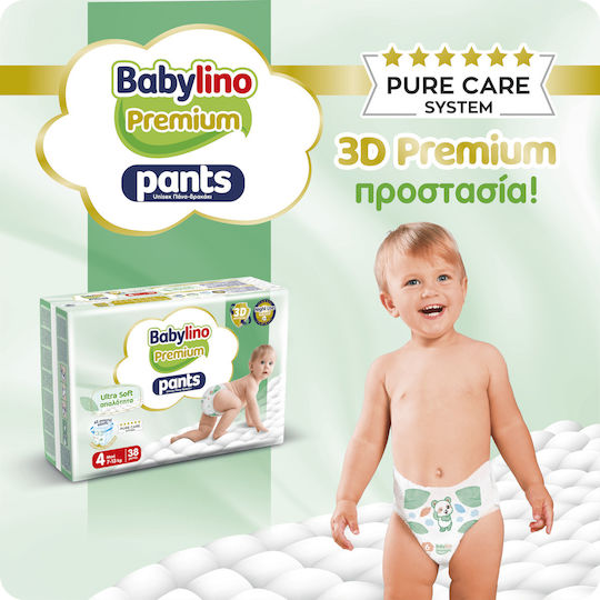 Babylino Πάνες Βρακάκι Premium Pants No. 4 για 7-13kg 114τμχ