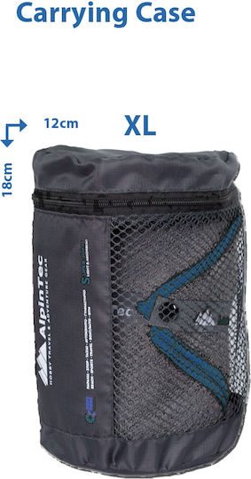 AlpinPro Drysoft Microfiber Body Towel Antibacterial with Case Gray 150x75cm