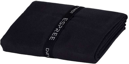 Espree Microfiber Body Towel 280gr/m² Black 150x75cm