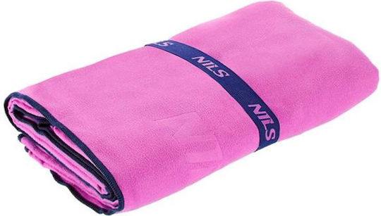 Nils Πετσέτα Microfiber Σώματος 200gr/m² Ροζ 90x200εκ.