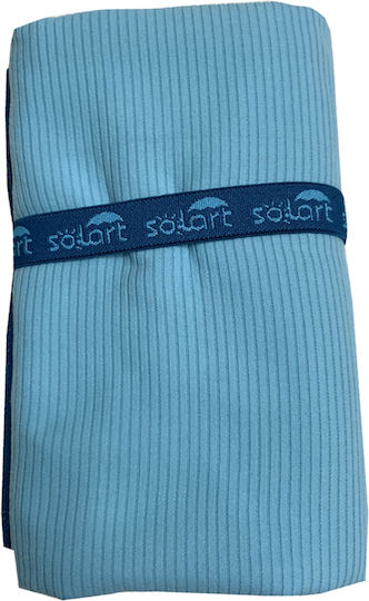 Solart Microfiber Body Towel 220gr/m² Light Blue Blue 175x110cm