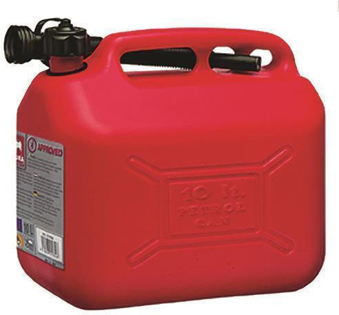 Eval Fuel Can Double Position Plastic with Extension Tube 20lt Red