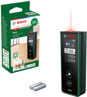 Bosch Laser Distance Meter ZAMO with Range up to 25m